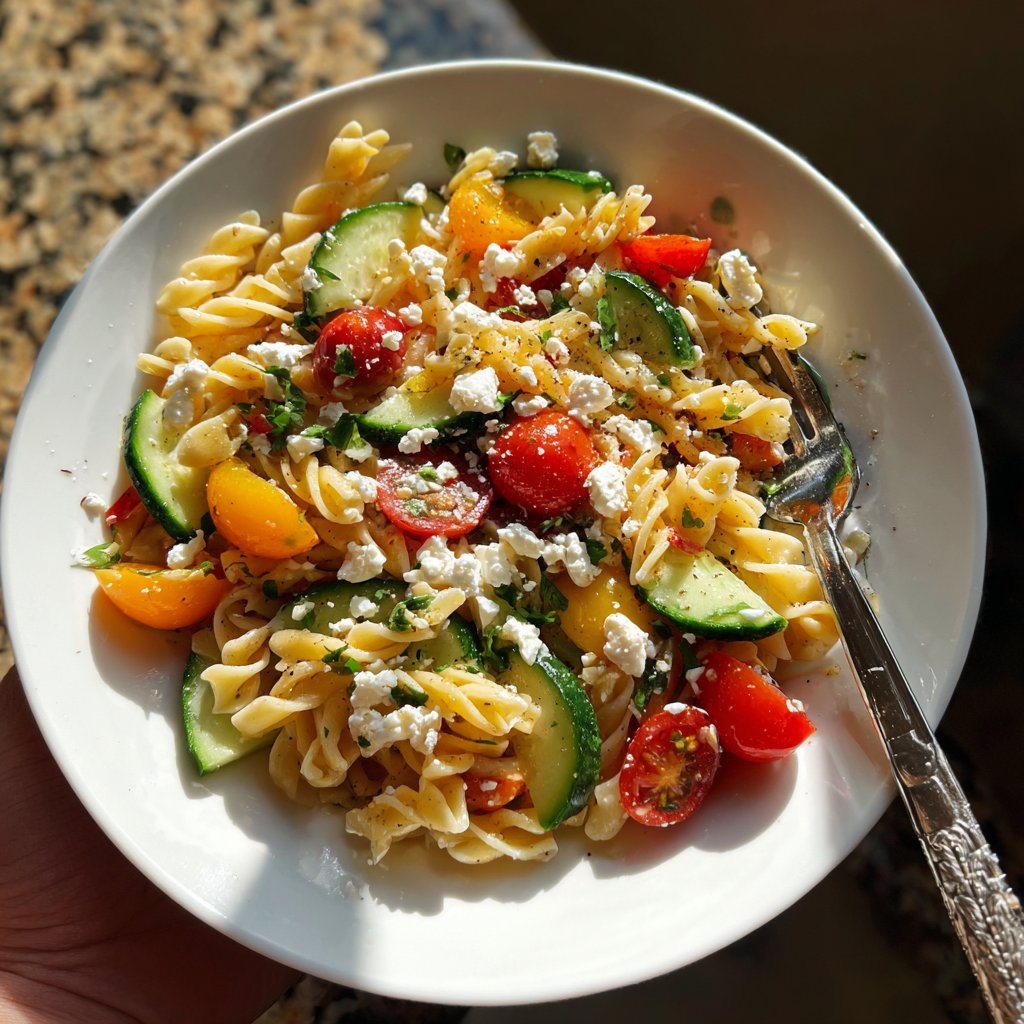 Mediterraner Nudelsalat Schnell