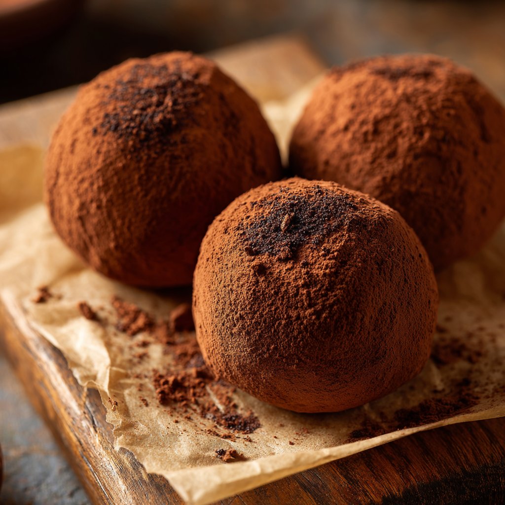 Schokoladentrüffel mit Kakao