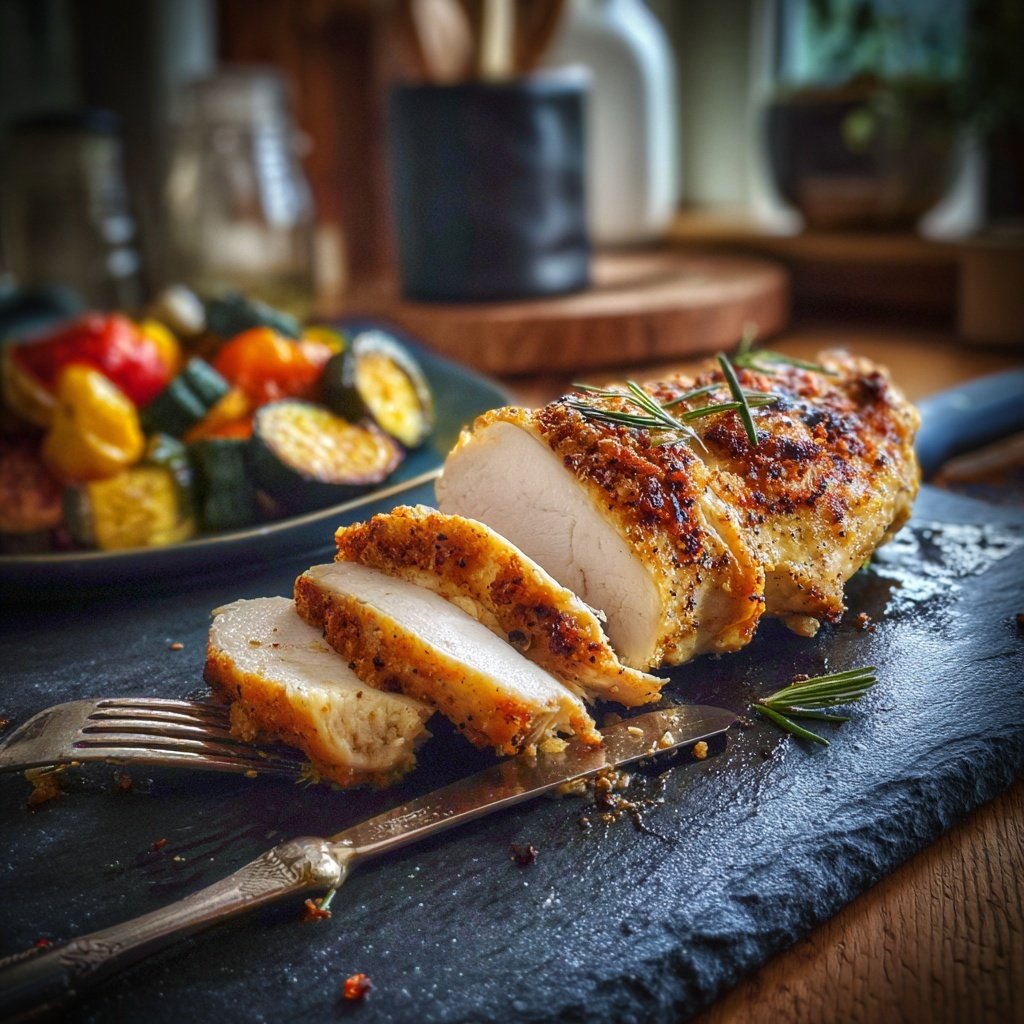 Kalorienarme Hähnchenbrust Mit Ofengemüse