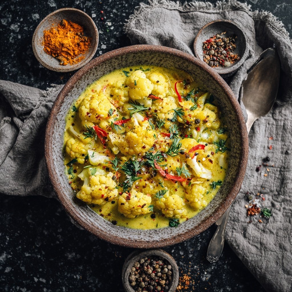 Blumenkohl Curry Mit Kokosmilch