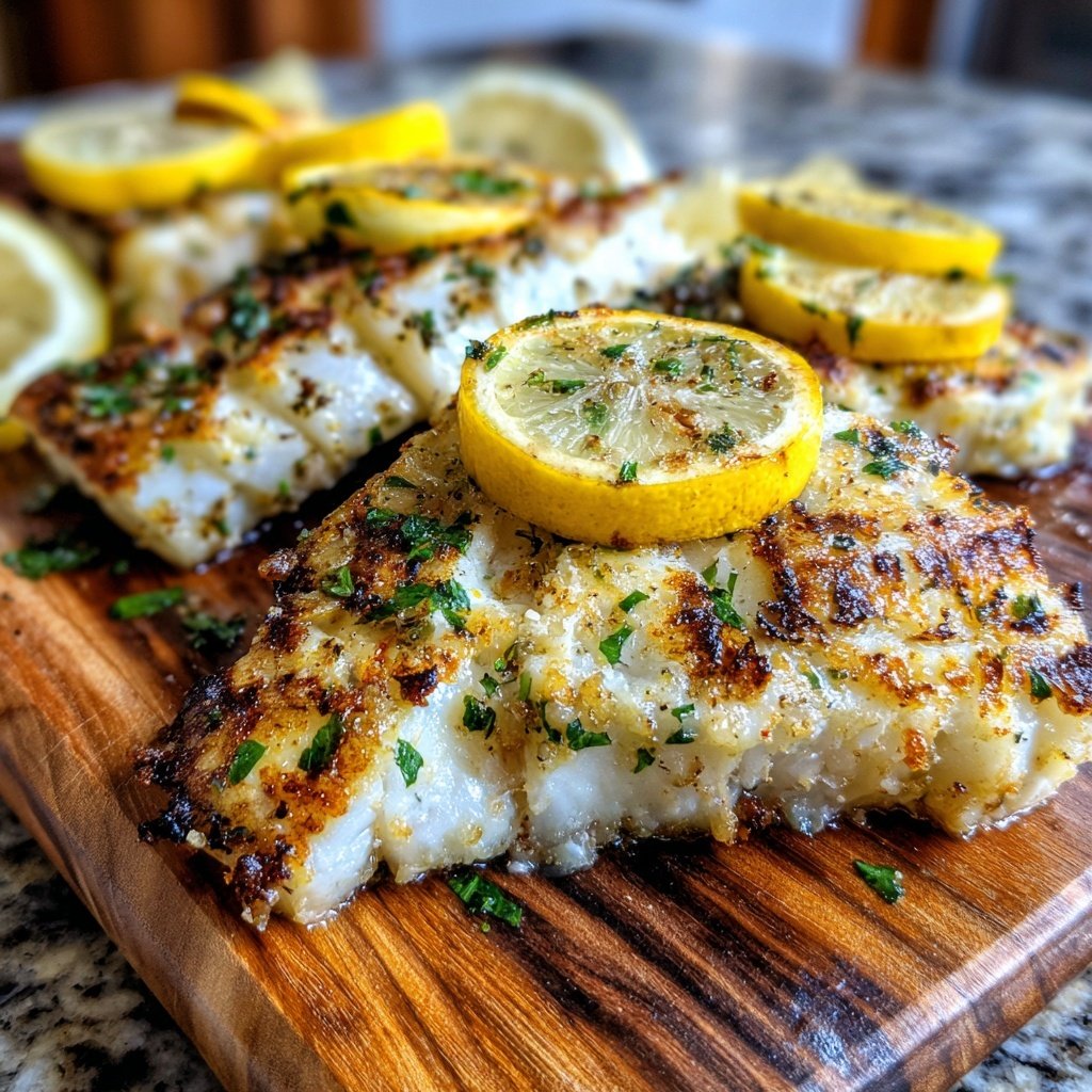 Gesund & Leicht Zitronen-Gegrillter Fisch