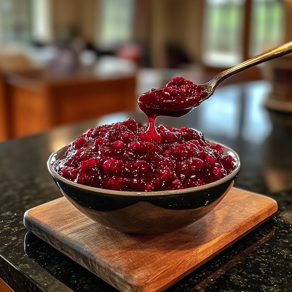 Hausgemachte Orangen-Cranberry-Soße