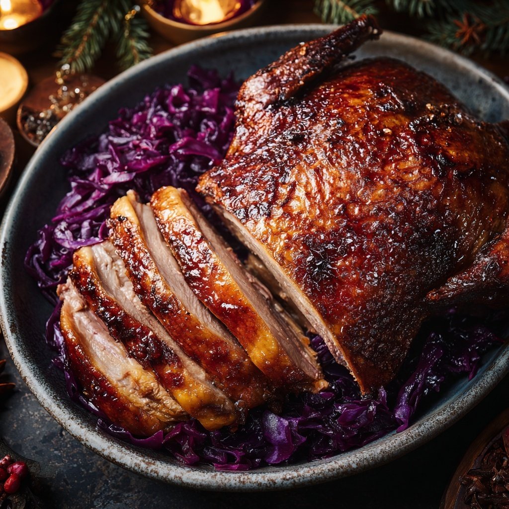 Saisonal & Festlich Weihnachtsgans mit Rotkohl