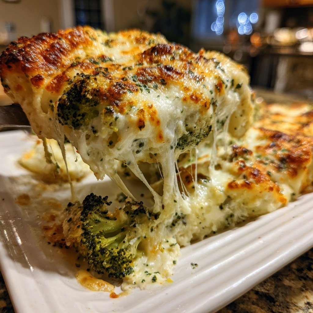 Brokkoli Auflauf Mit Käse Und Sahne