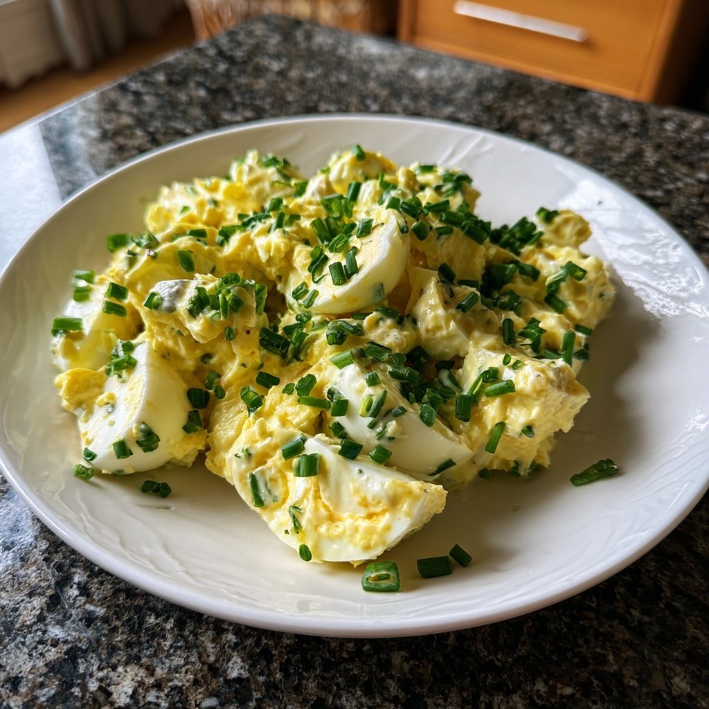 Schnell & Einfach 10-Minuten-Eiersalat mit Joghurt