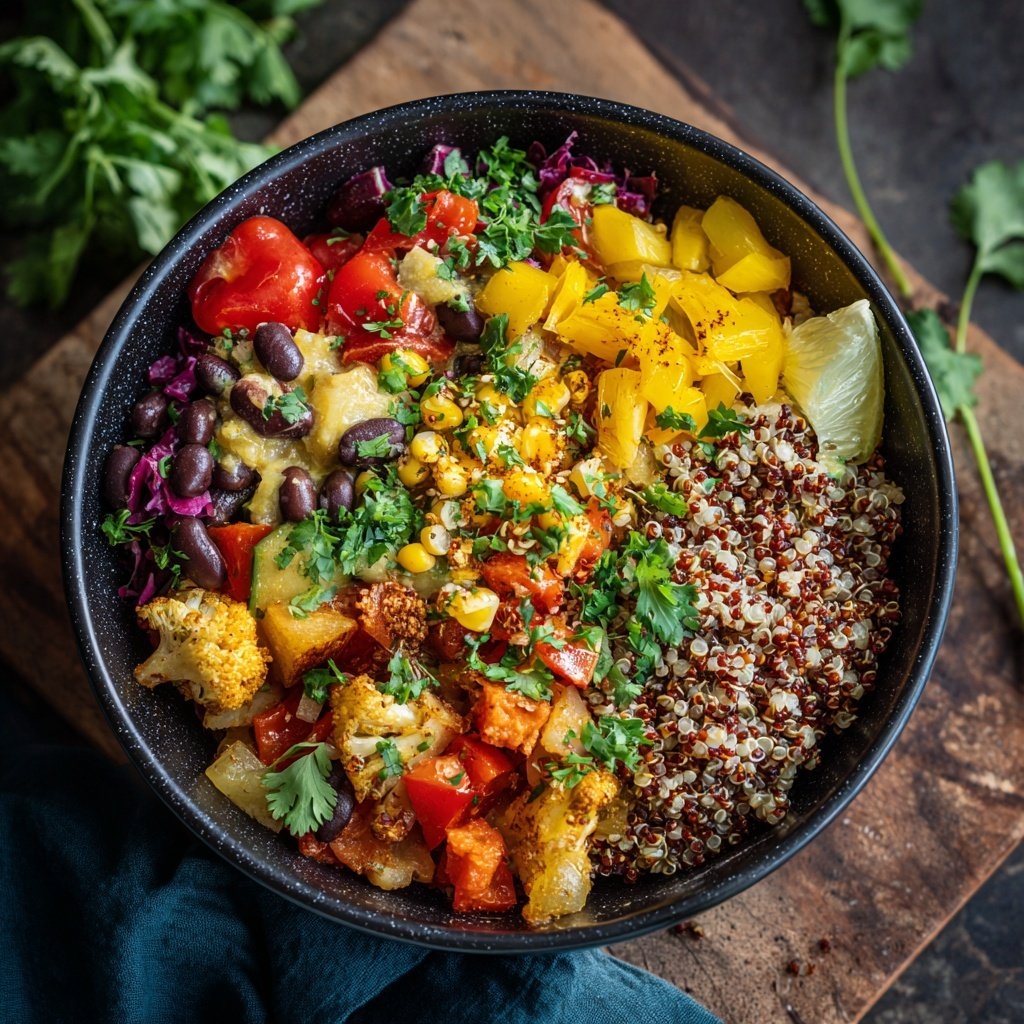 Buddha Bowl mit Quinoa und Gemüse