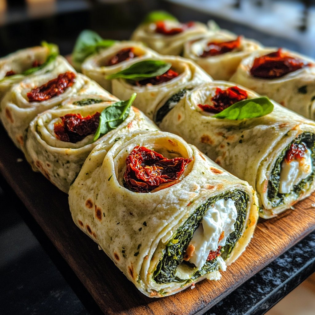 Wraps mit Spinat