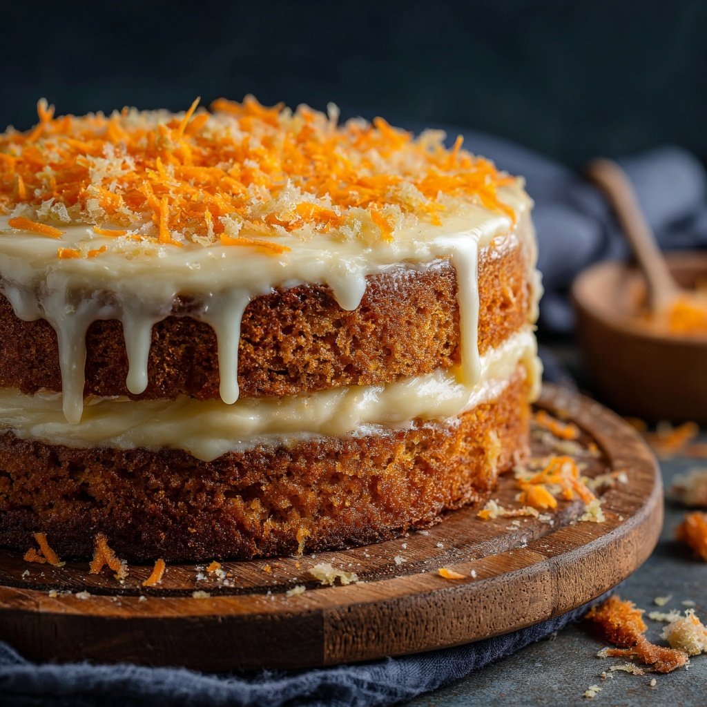 Karottenkuchen Mit Frischkäse Zitronen Creme